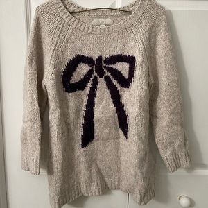LOFT bow sweater